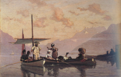 The Artist with His Family Fishing at the Lake of Geneva (nn02)